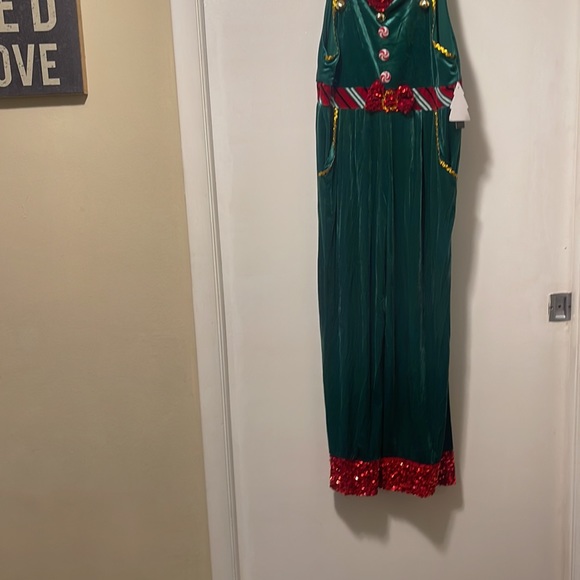 NOBO jingly christmas Romper outfit large NWT Ugly sweater outfit - Picture 3 of 8